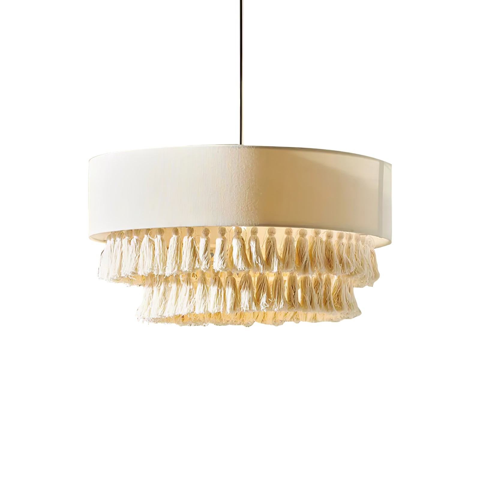Bohemian Hemp Rope Tassel Chandelier M454