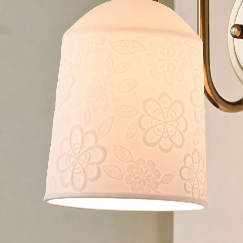 Celvane French Vintage Wall Lamp - Elegant Retro Design Bedside Light for Bedroom and Hallway T2274