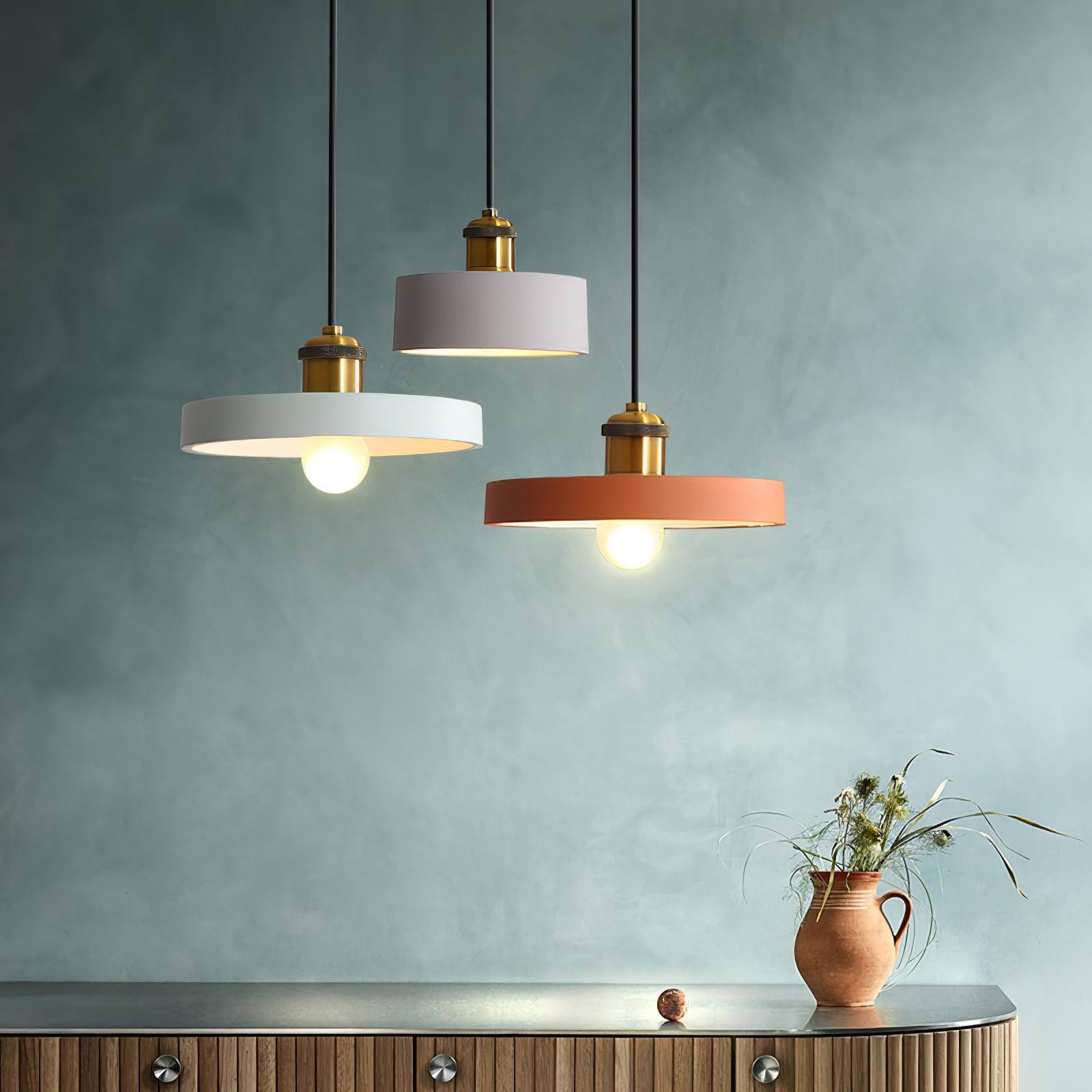 Modern Resin Geometric Pendant Lamp M326