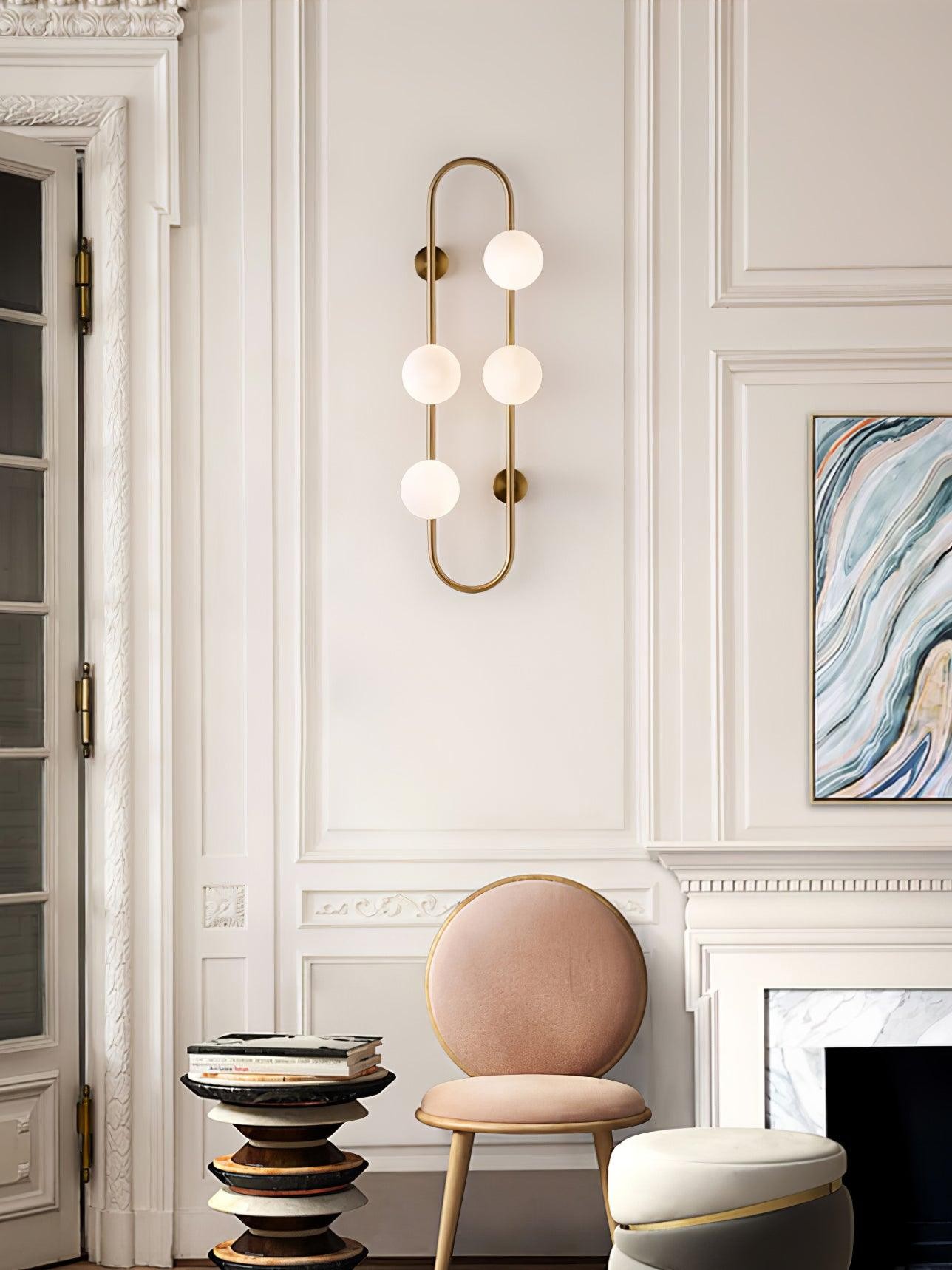 Nordic Modern Geometric Glass Globe Wall Lamp M468