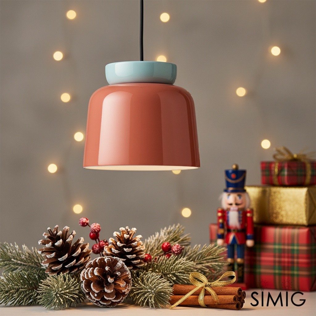 Fiesta Colorful Bowl-Shaped Pendant Light - Modern Ceramic for Dining Room T068