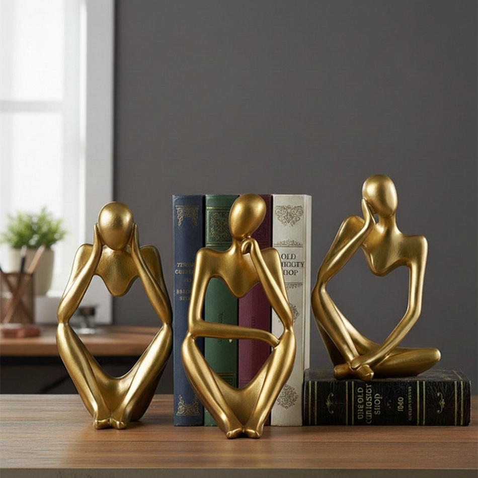 Floxo Abstract Metal Figurine – Nordic Sculpture for Desks T1195