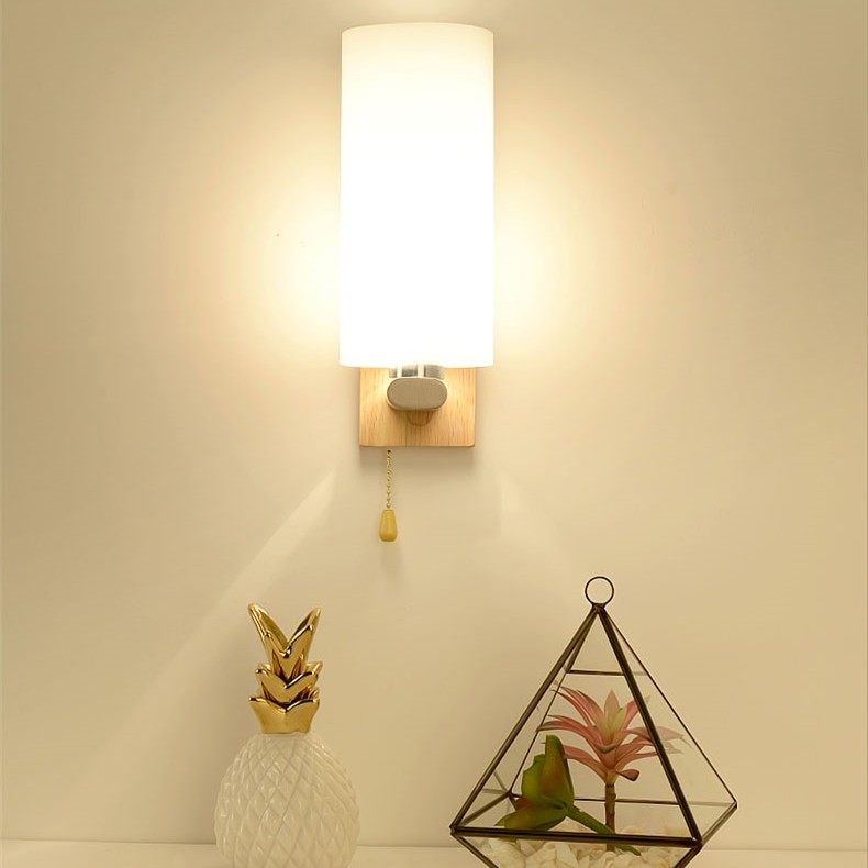 Indoor Modern Wooden Wall Lamp