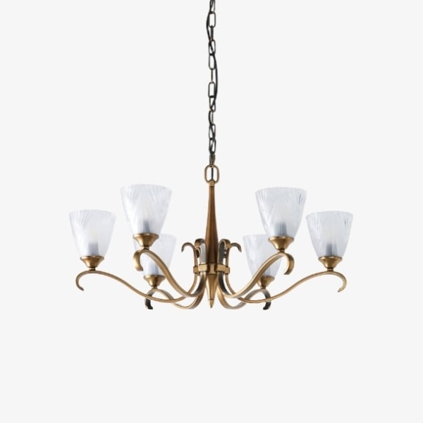 Lunetal Multi-Light Chandelier Crystal Accents Brass Finish - Modern Luxury for Dining Room and Living Room T928