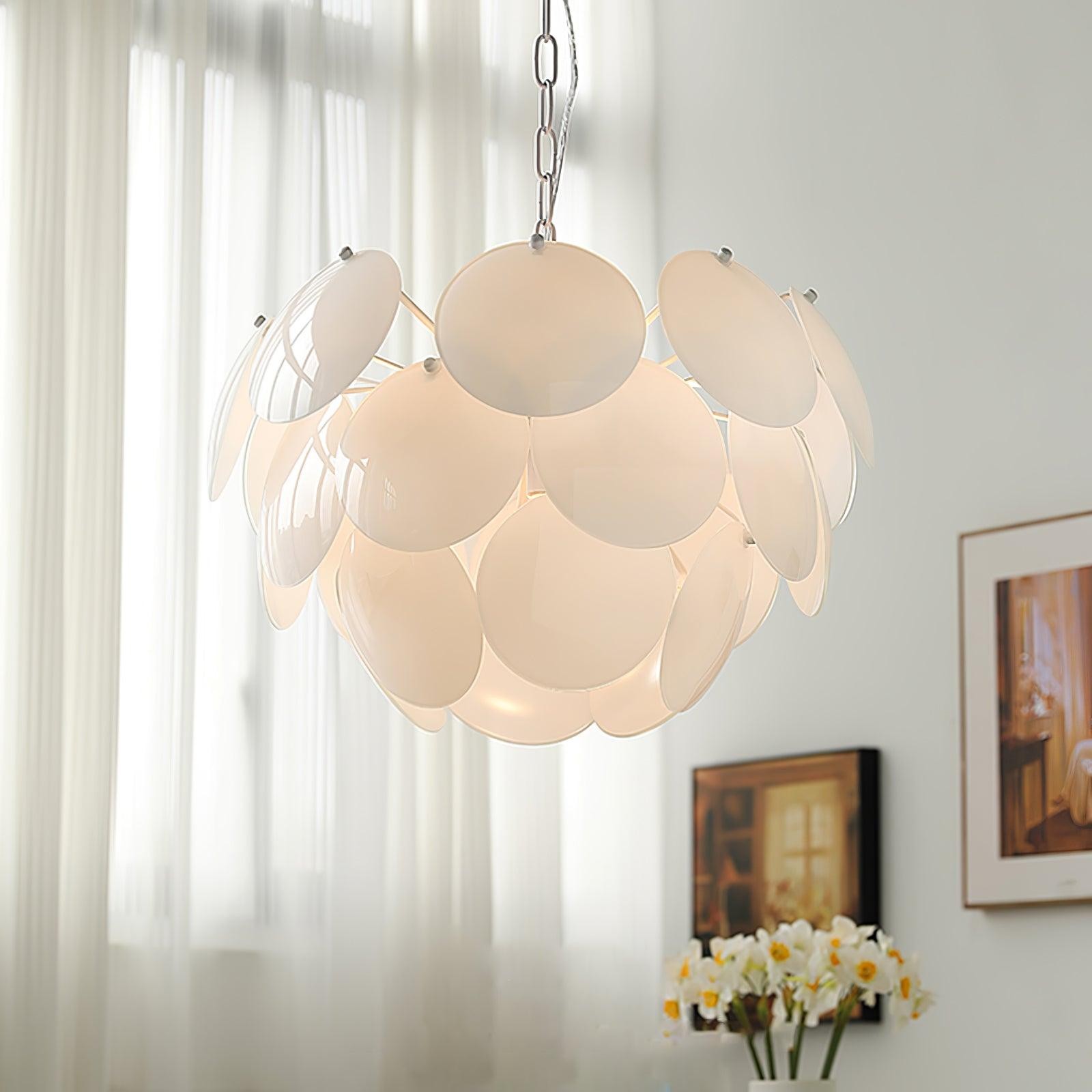 Luxury Fashion Luminous Petal Glass Chandelier M538