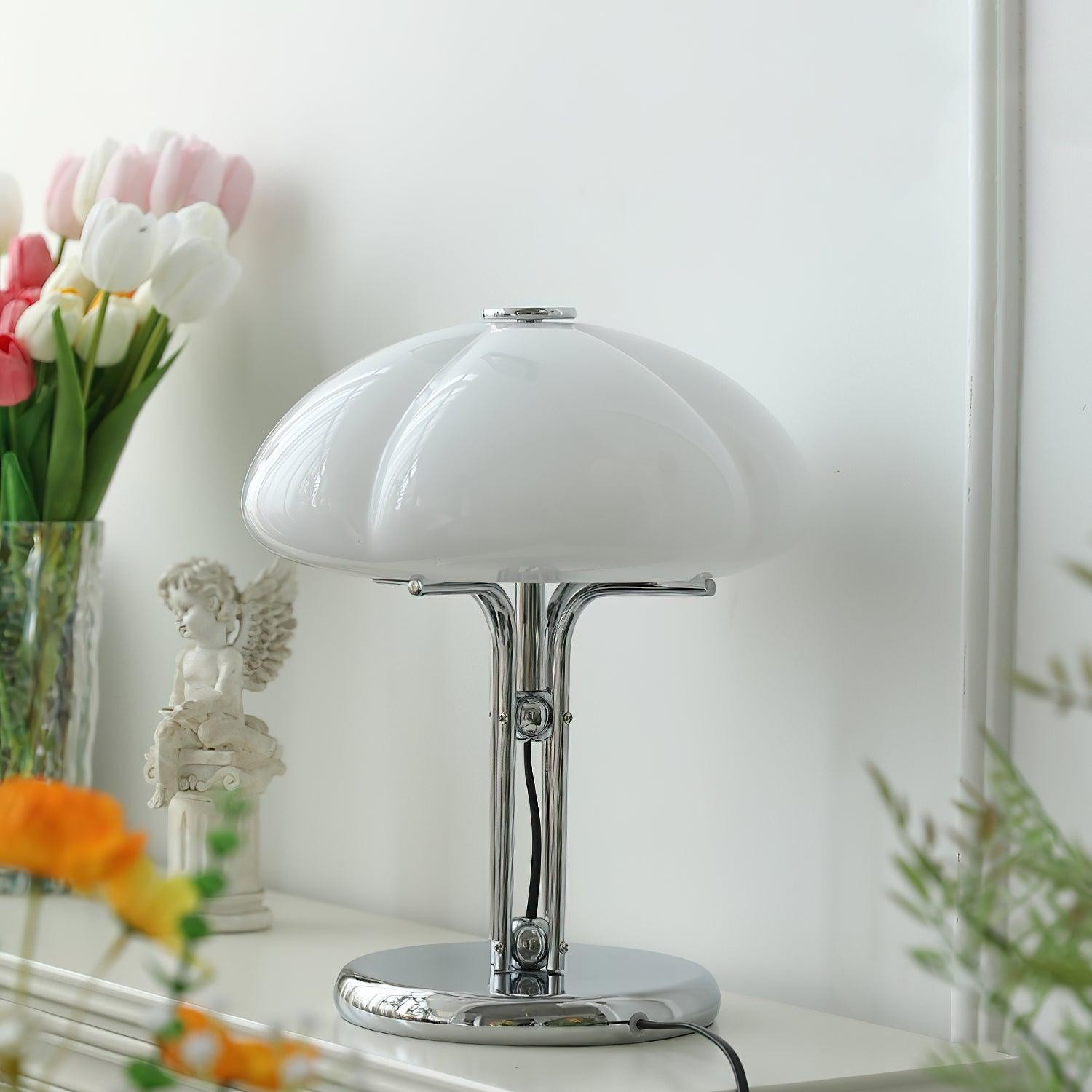 High-Grade Bedroom Bedside Mushroom Glass Table Lamp M175