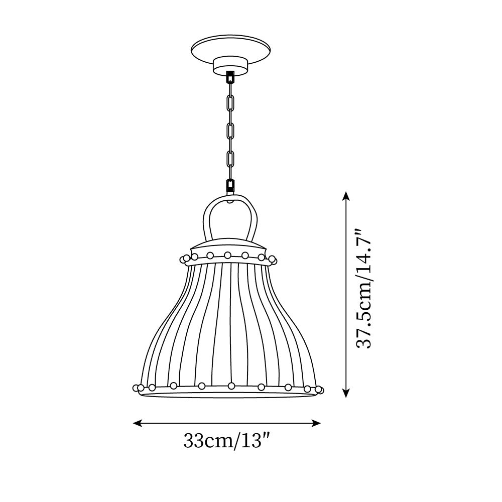 Festilo Circus Striped Glass Pendant for Dining & Living Spaces M66