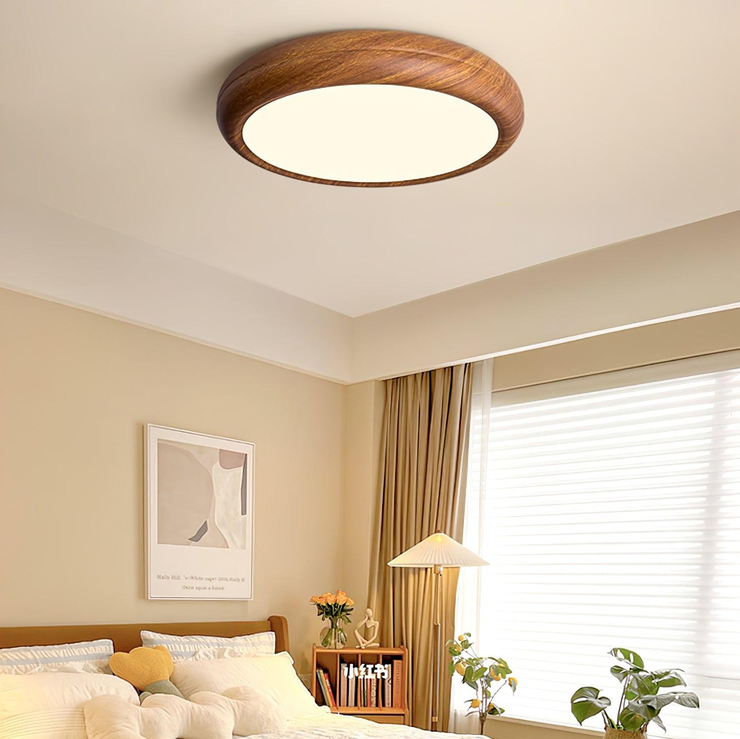 Wood Grain Round Ceiling Lamp M196