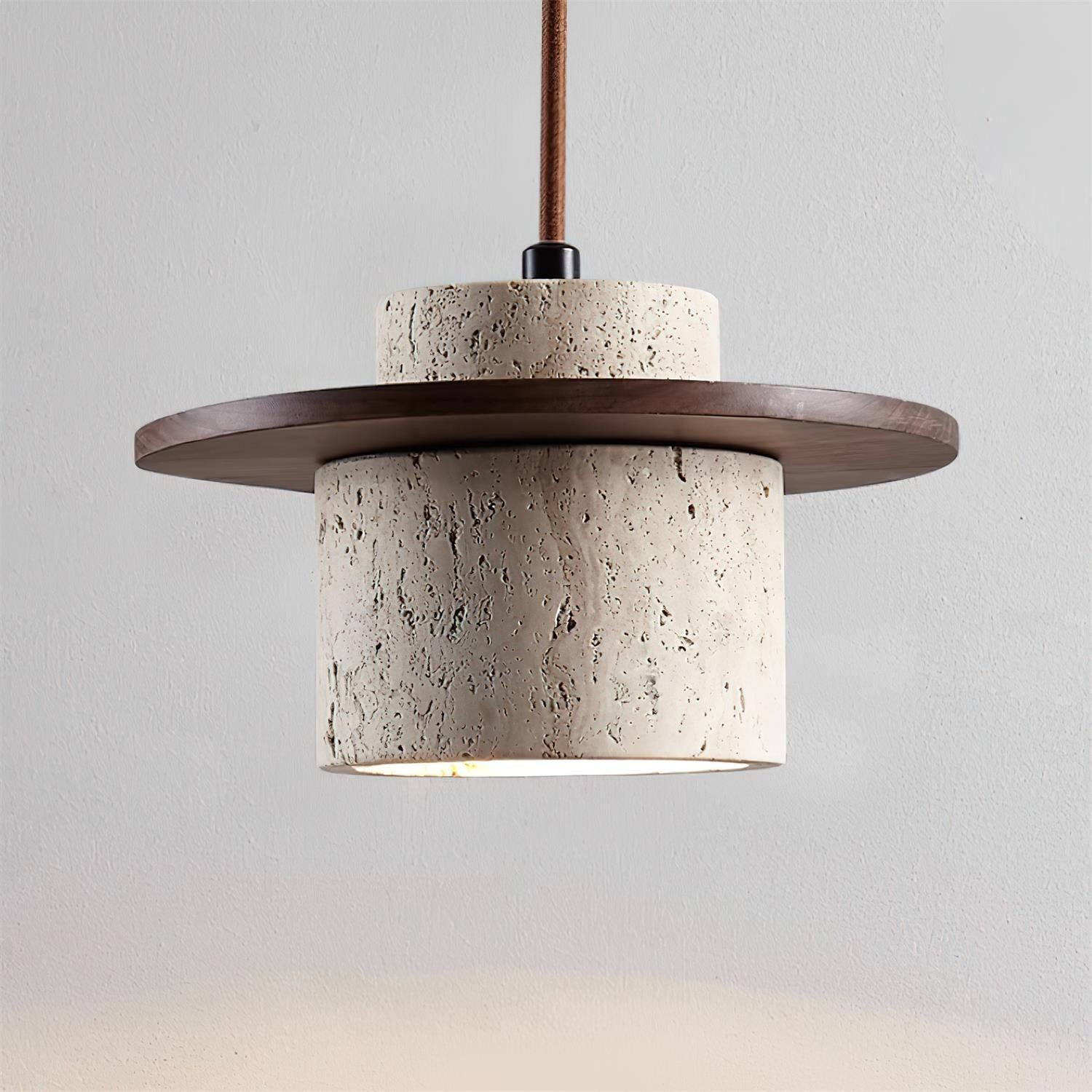 Retro Wabi Sabi Textured Travertine Wall Lamp G12