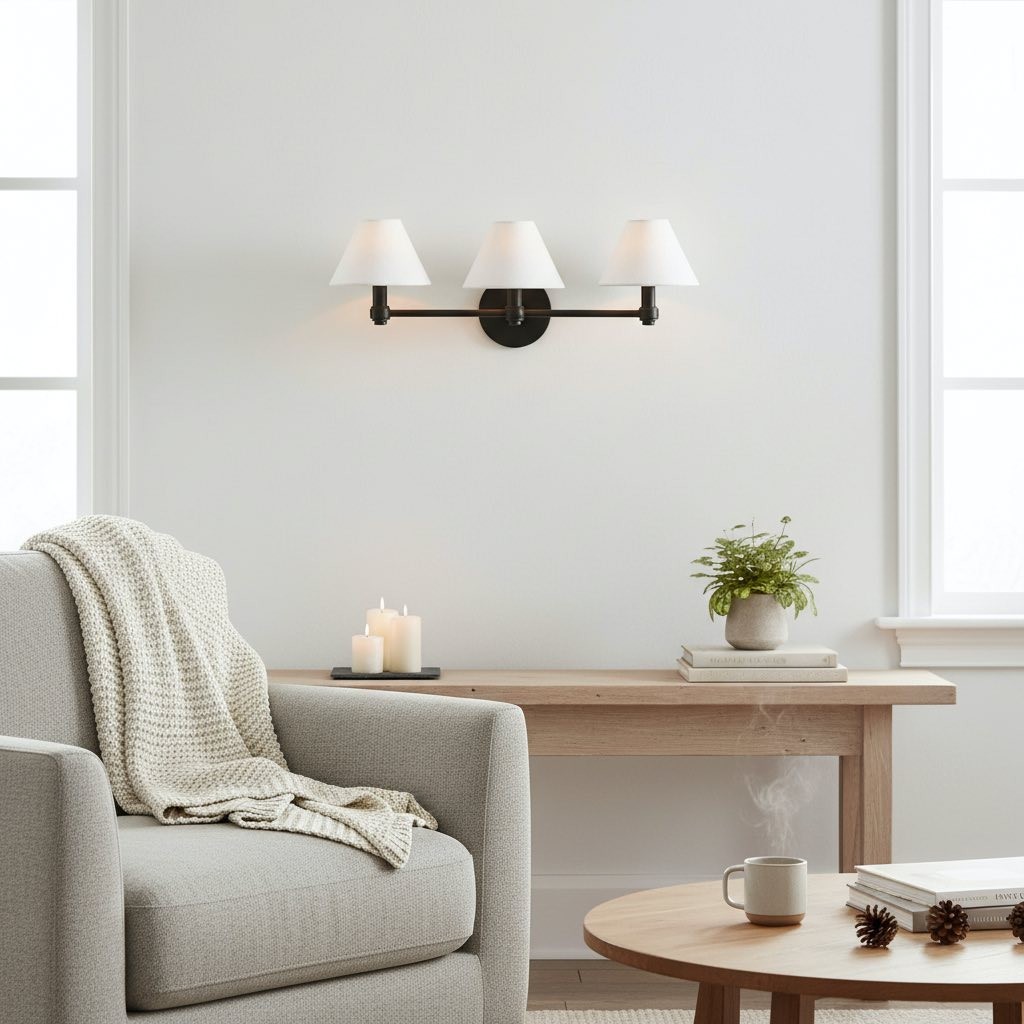 Modern Metal Wall Sconce – Adjustable Arms for Hallways T424