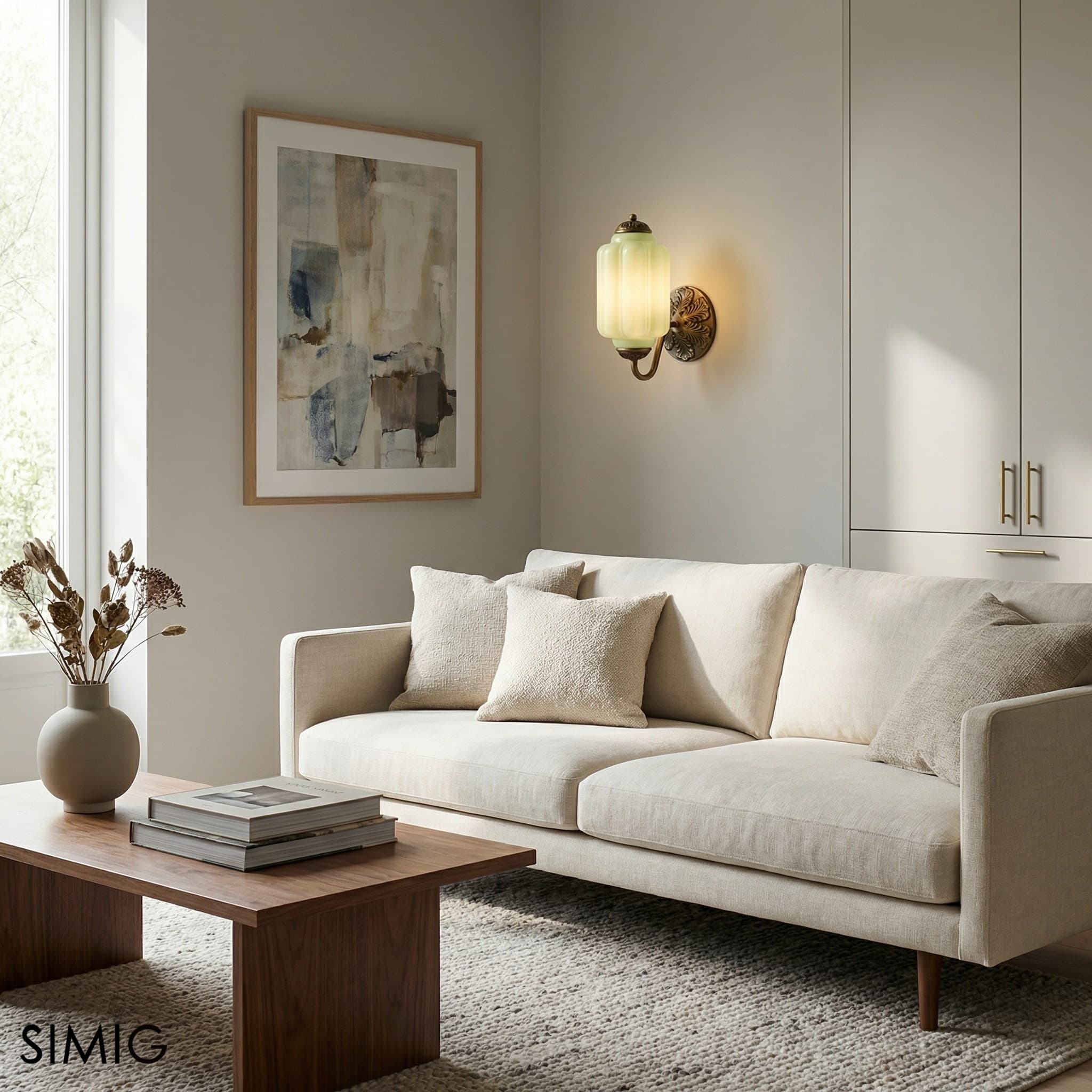Eloise Elegant Glass Wall Sconce - Vintage Lighting for Bedroom T290