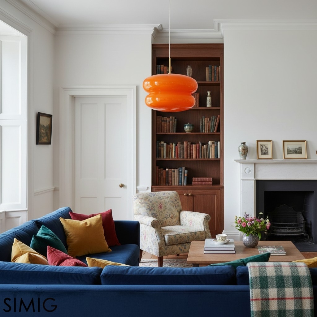 Orra Opal Glass Dome Pendant - Modern Hanging Light for Kitchen T421