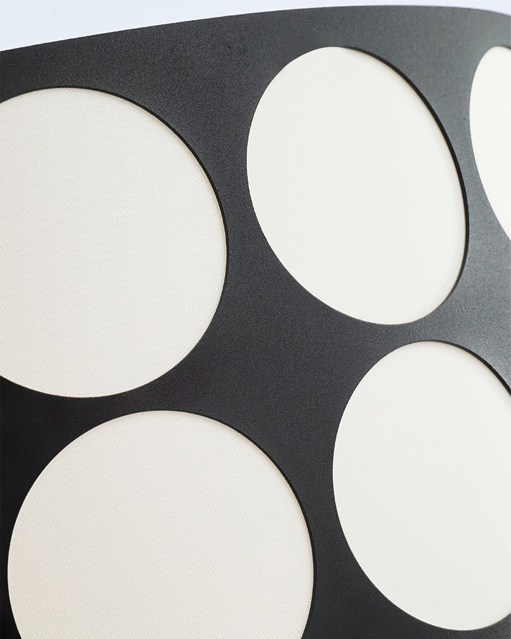 Fabric Drum Polka Dots Pendant Lamp S365