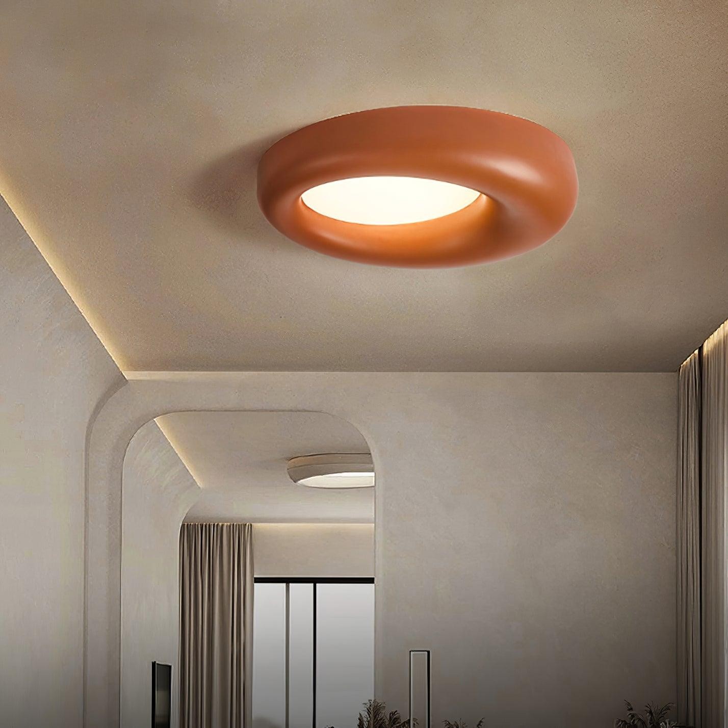 Center Offset Concentric Circle Acrylic Ceiling Lamp M308