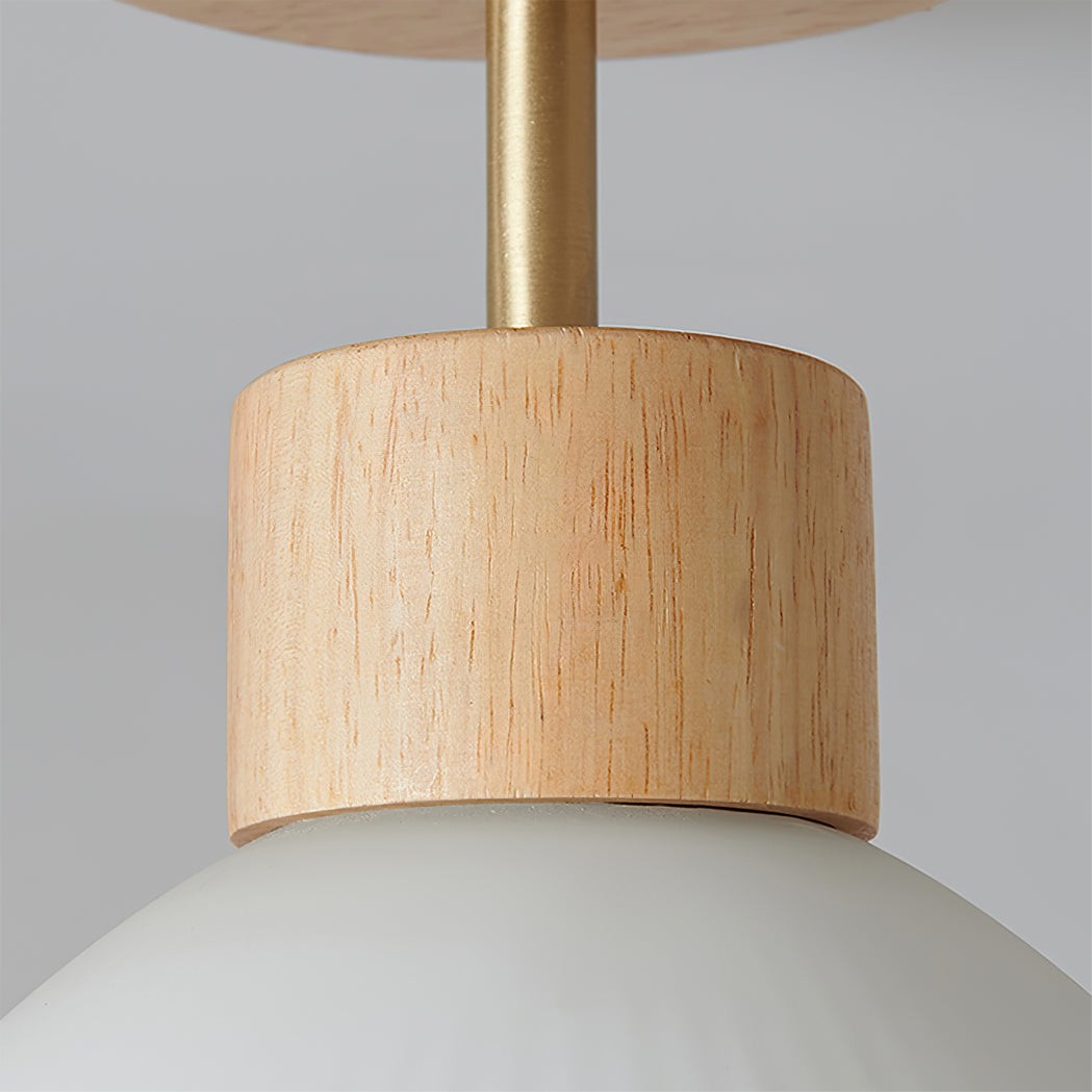 Nordic Wood Style LED Ceiling Lamp M76