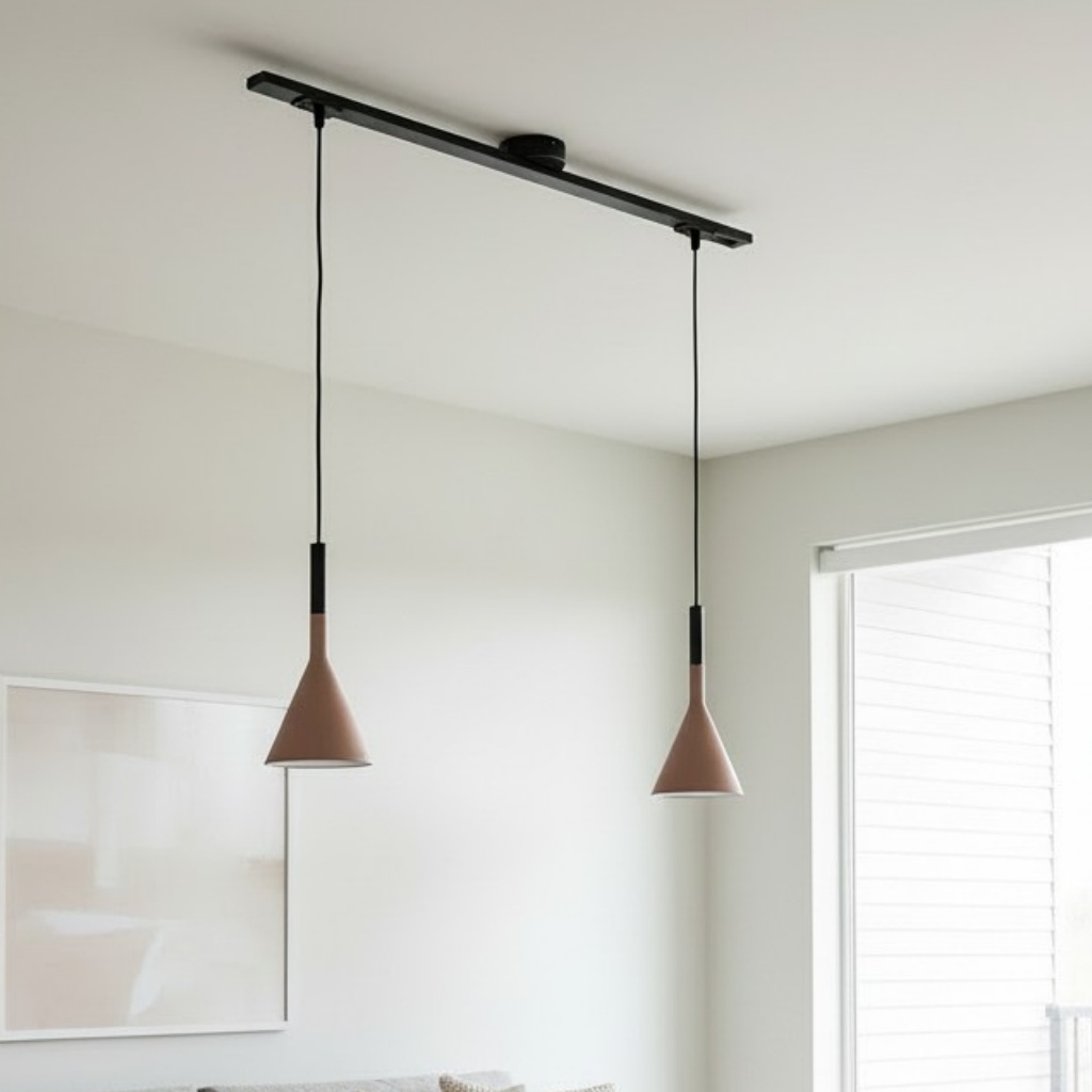 Axitra Rotatable Pendant Light Ceiling Rail – Sleek Adjustable Track for Pendant Lights Contemporary N21