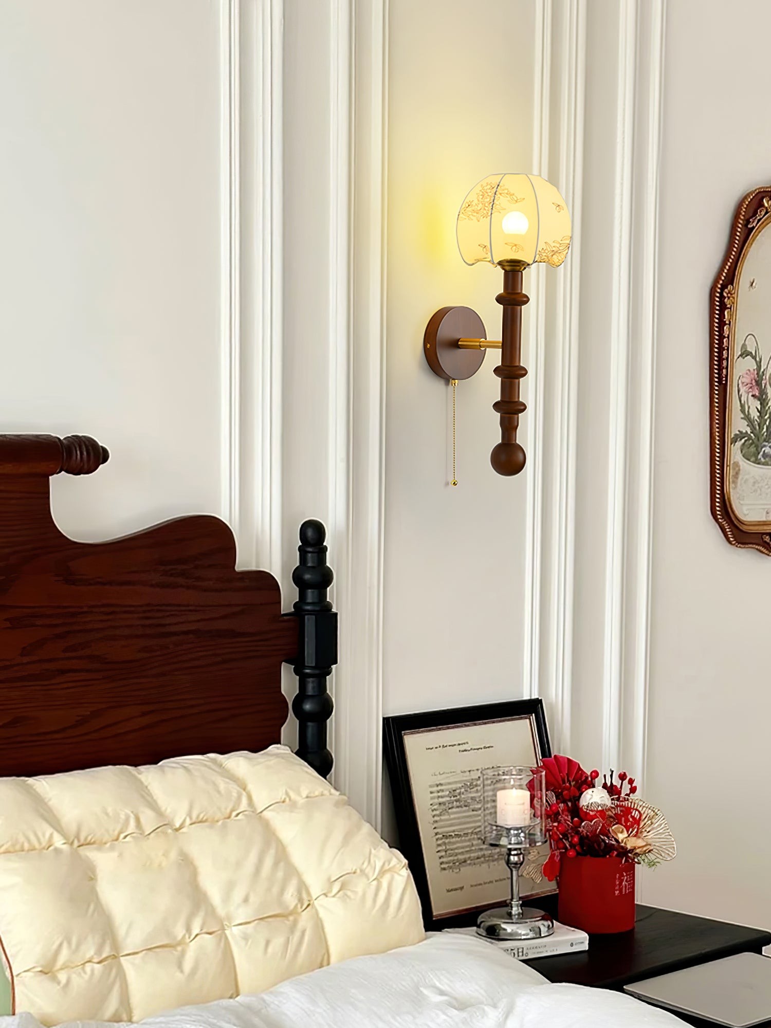 Retro Solid Wood Series Wall Lamp M419