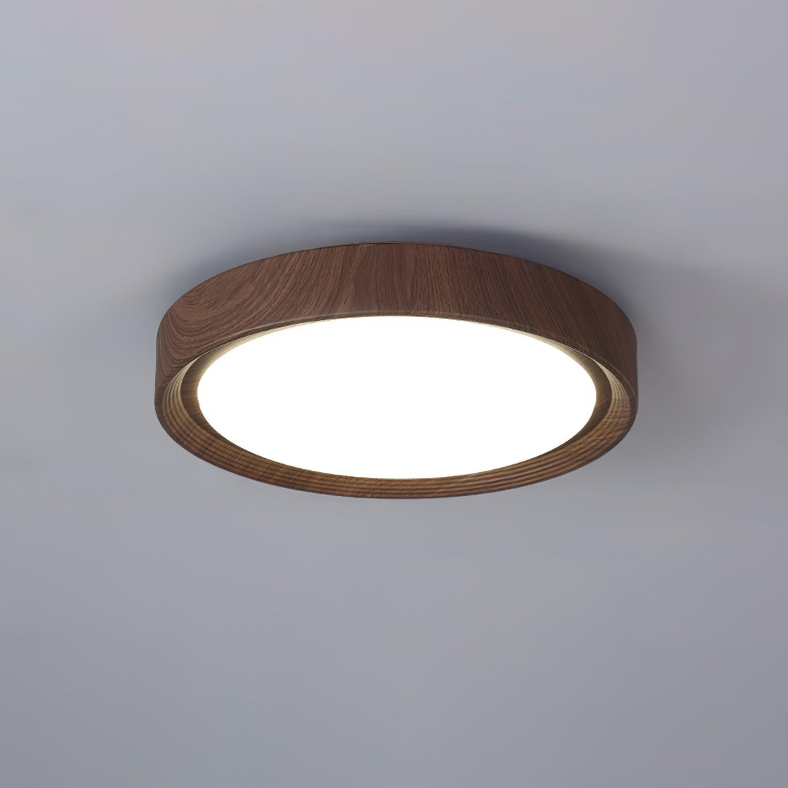 Wood Grain Round Ceiling Lamp M196
