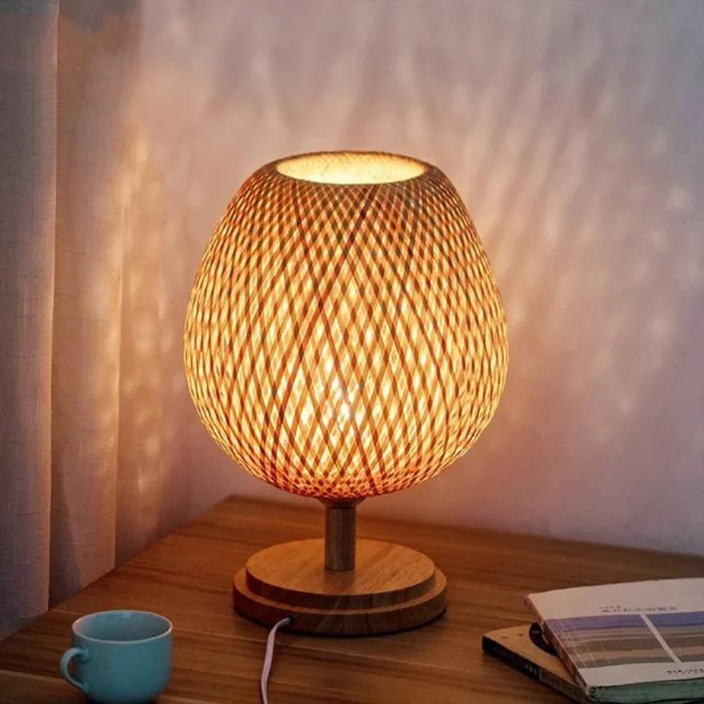 Handcrafted Sustainable Bamboo Table Lamp T2071