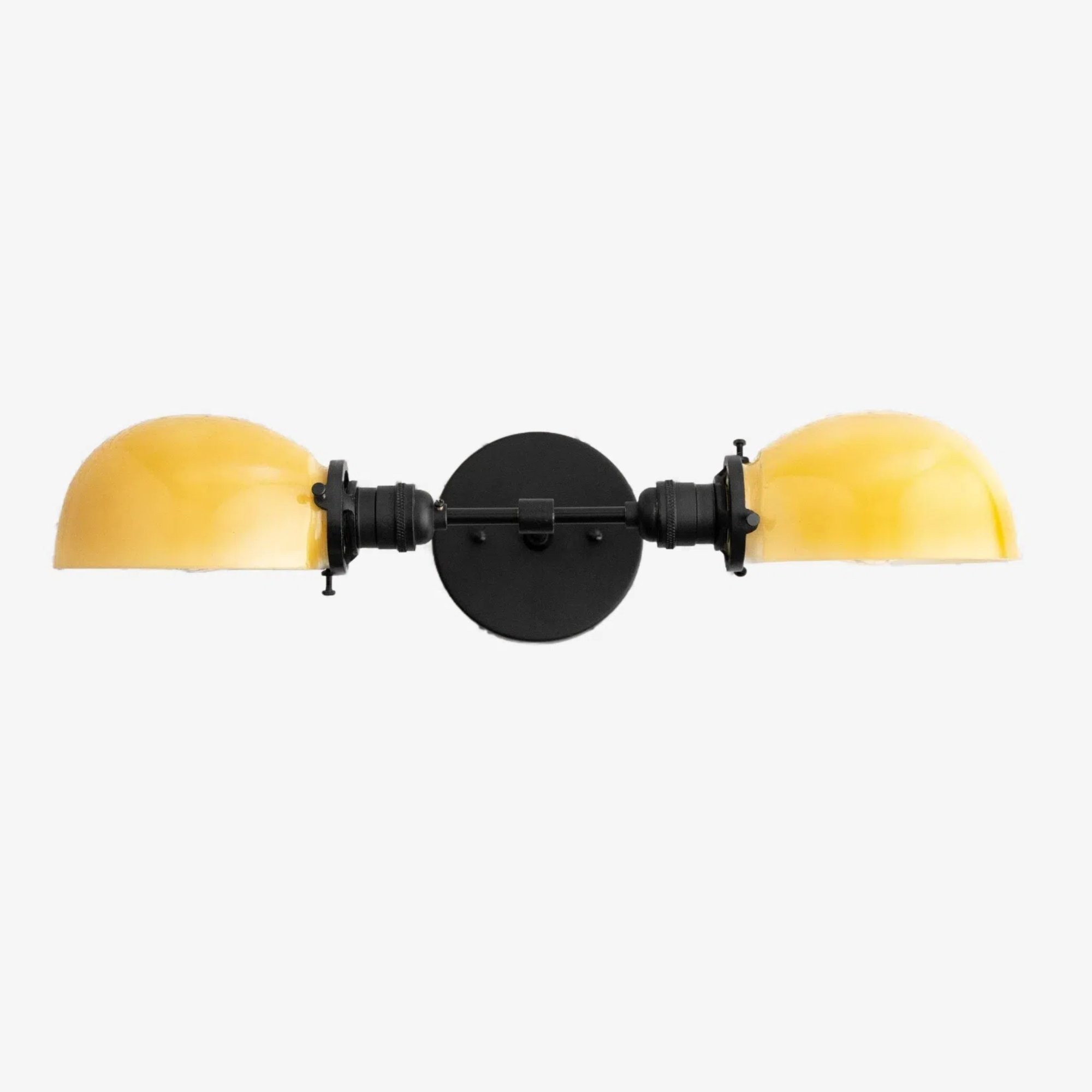 Ornato Luxe Mid-Century Vanity Light - Brass Bathroom Fixture with Opal Glass T326