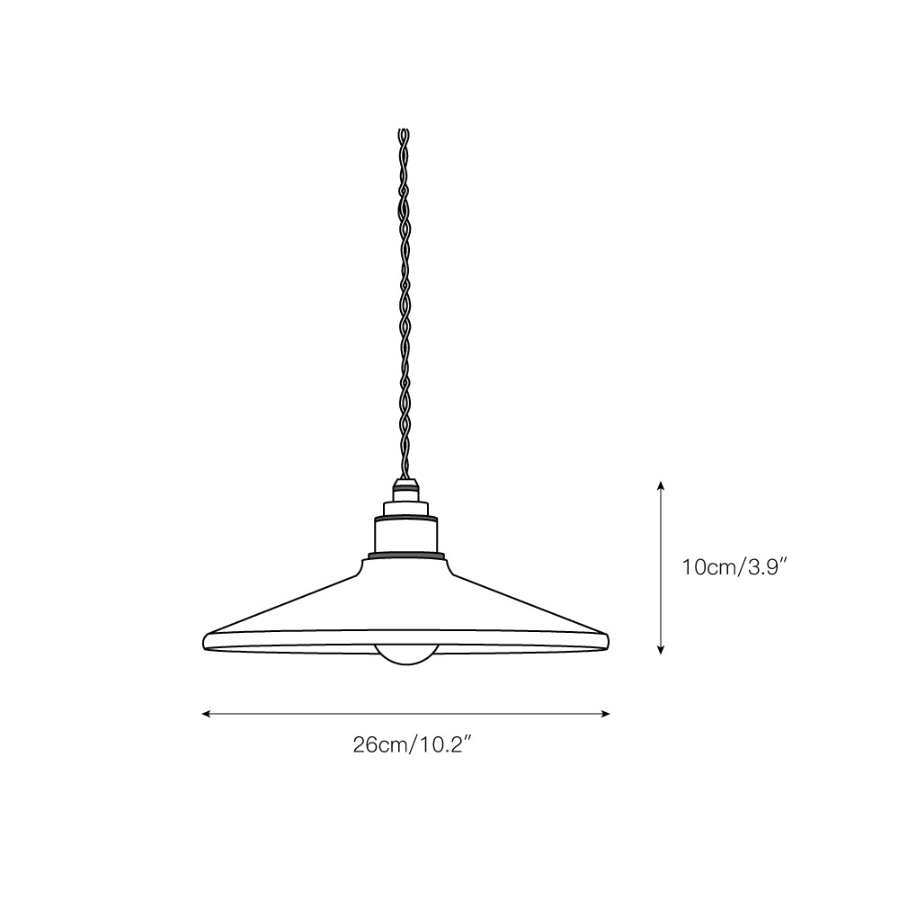 Rustic Saucer Shade Pendant Light T1700