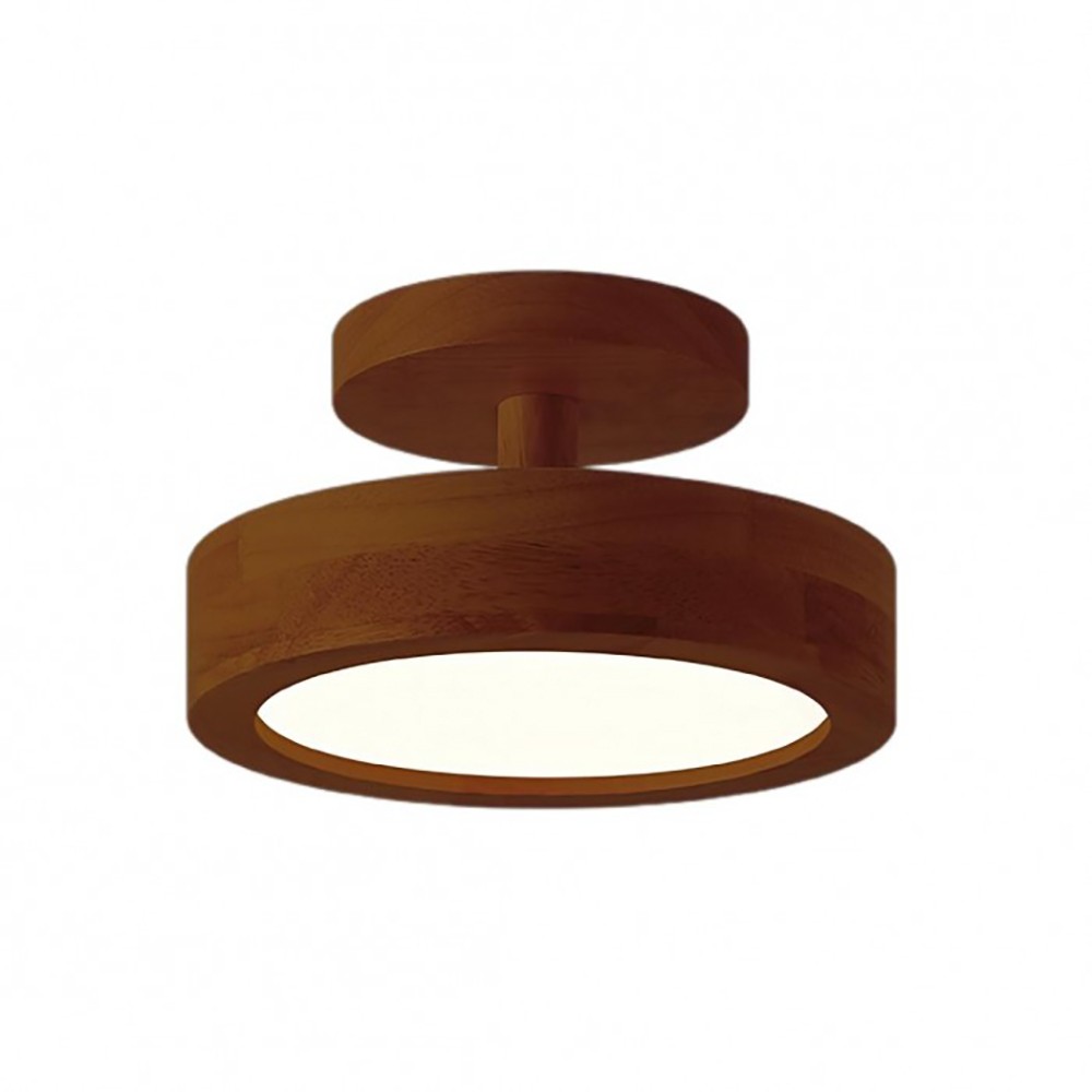 Nordic Macaroon Wooden Round Ceiling Lamp S90
