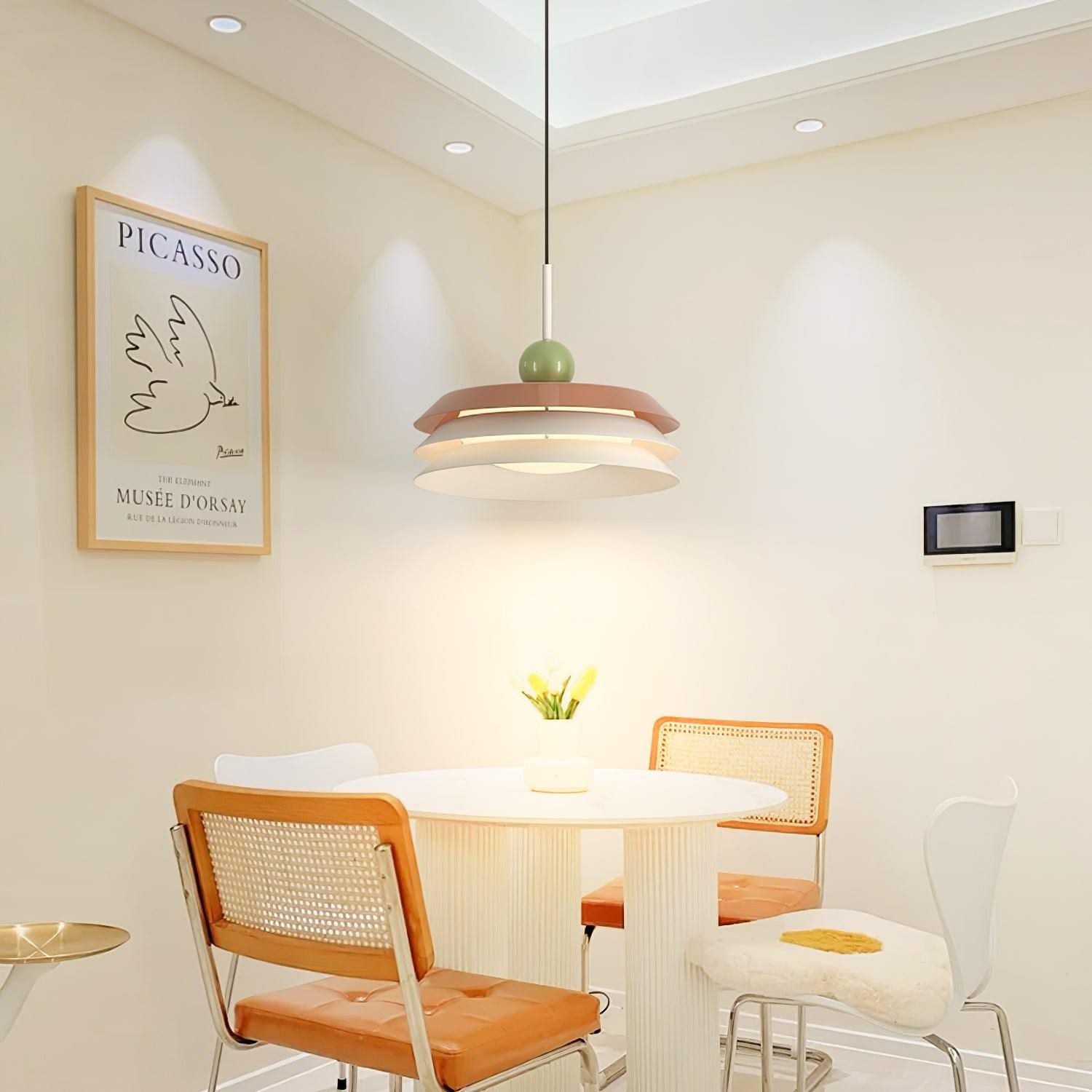 Nordic Creative Cream Style Multi-Layer Pendant Lamp For Living Room M345