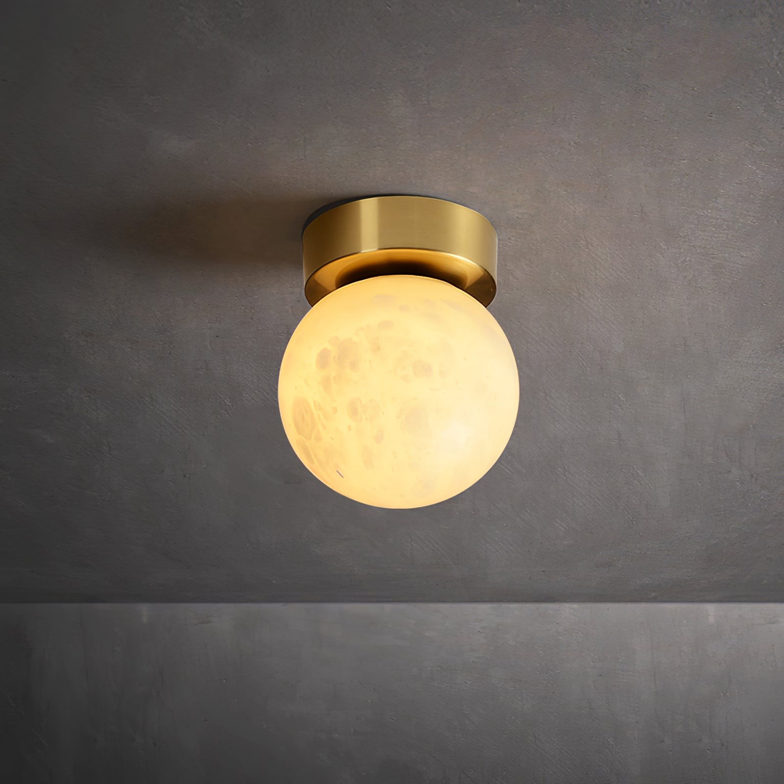 Moon Alabaster Ceiling Lamp M435
