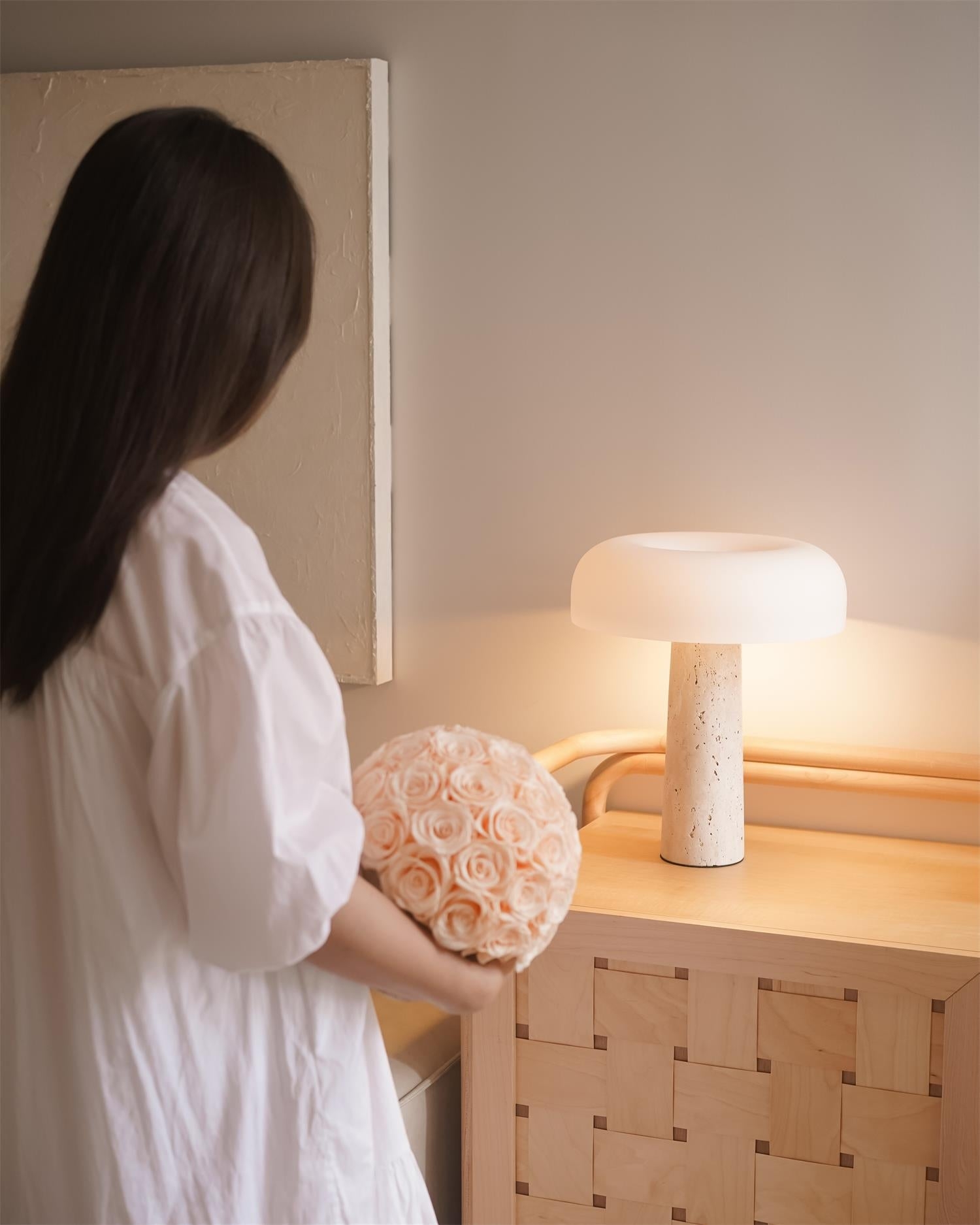 Kine Travertine Table Lamp T1276