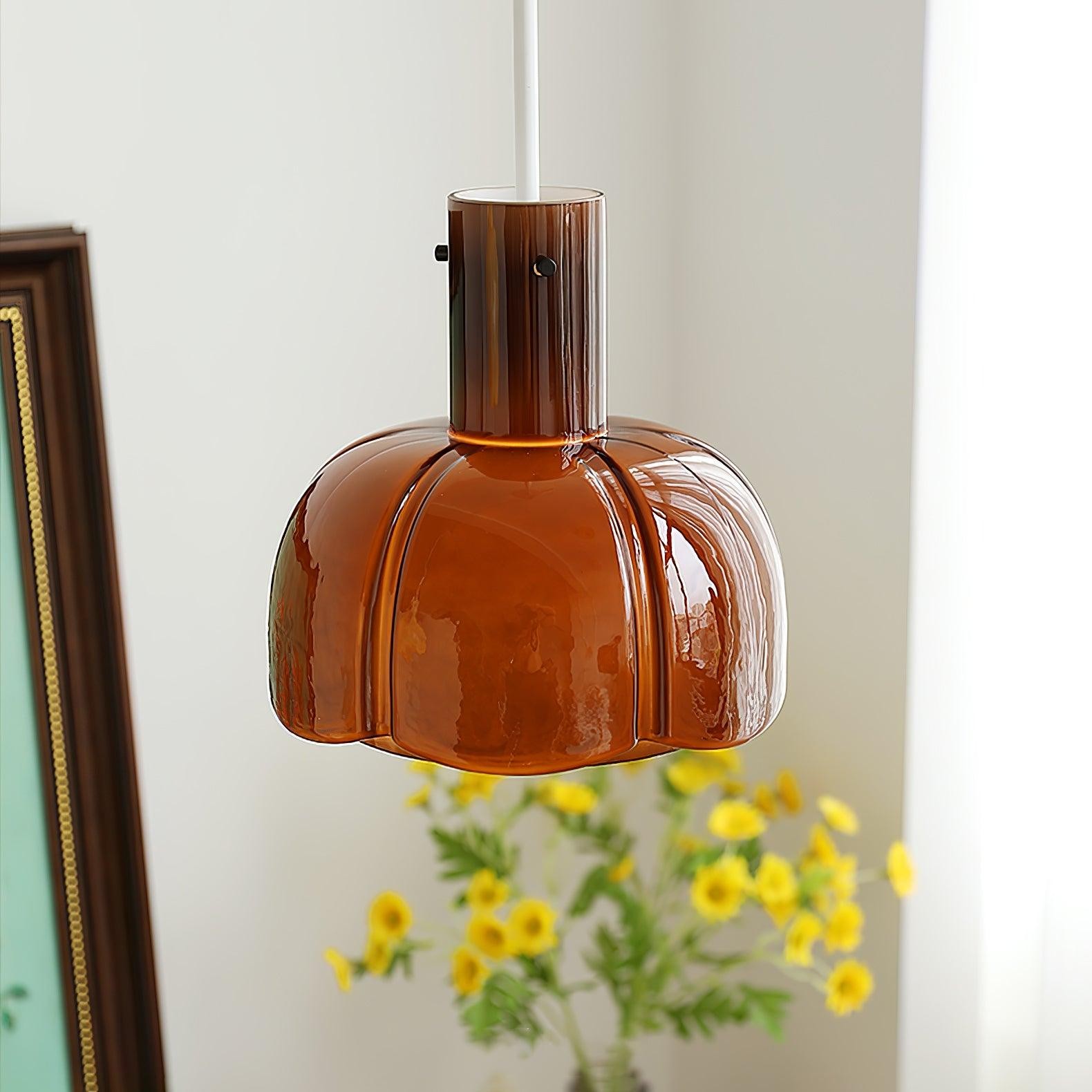 Medieval Style Glass Bud Pendant Lamp M352