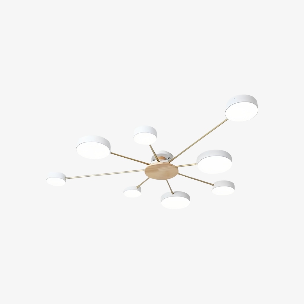 Stylish Wood-Branch Ceiling Lamp - LED Light for Dining Room and Living Room S378