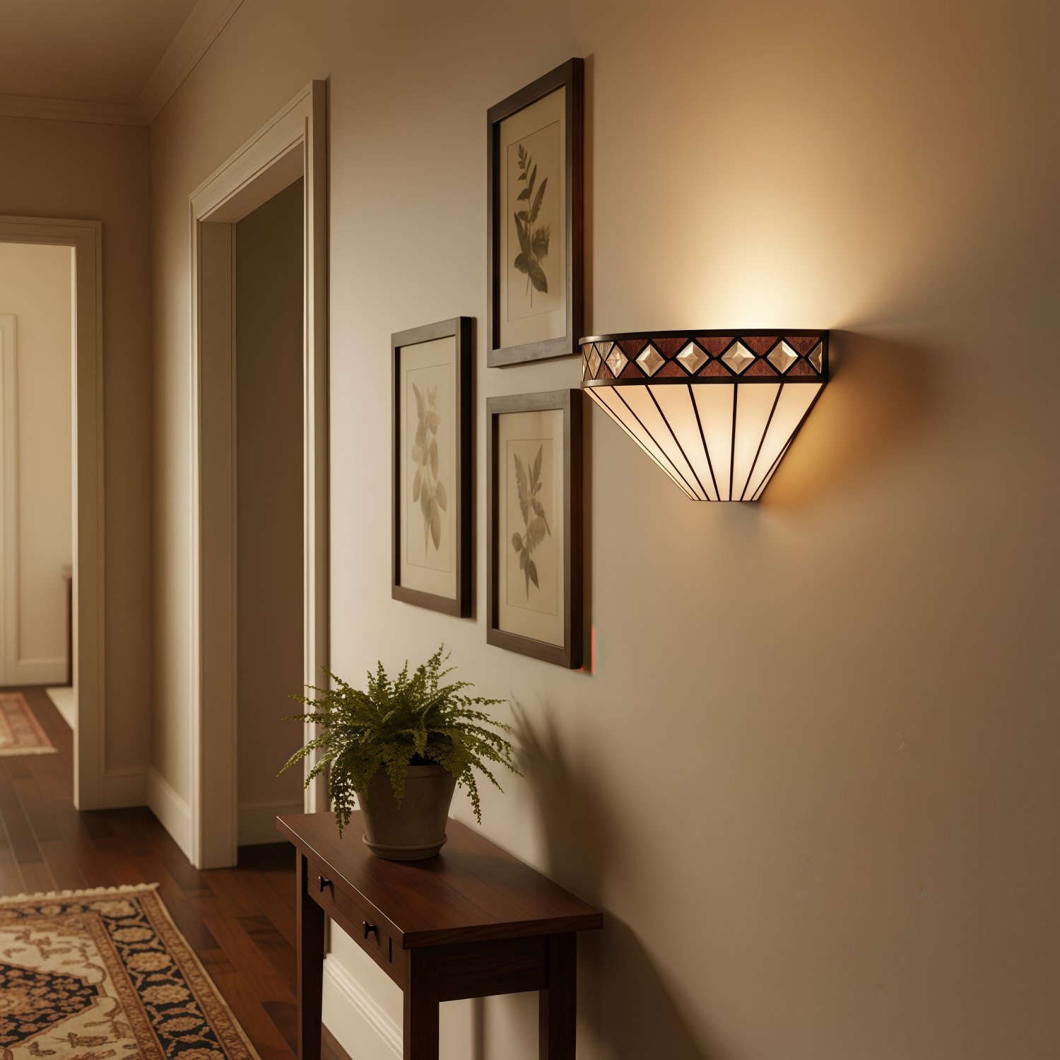 TF Fargo Diamond Motif Wall Light – Decorative Home Lighting T636