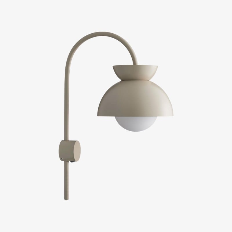 Aurelia Wall Lamp with Tiered Dome Design in Modern Metal for Bedroom or Hallway T788