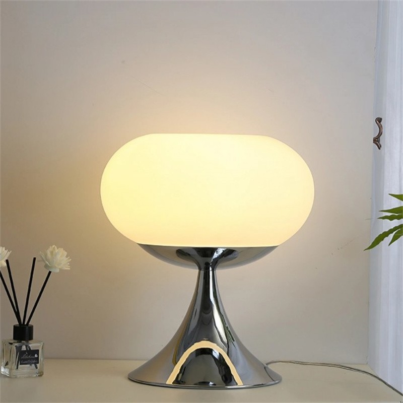 Lollora Bauhaus Apple Glass Table Lamp — Modern Desk & Bedside S171