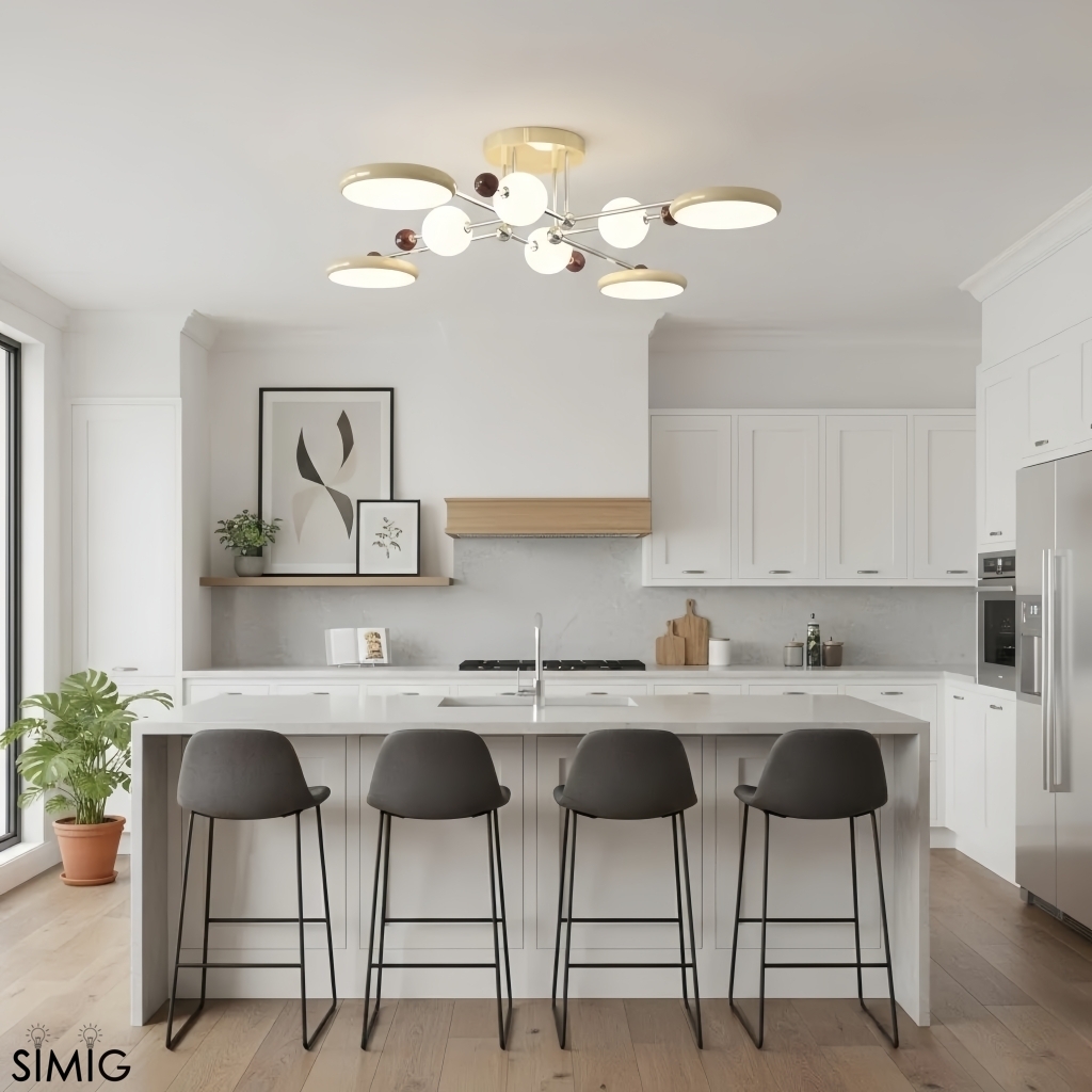 Bauhaus Style LED Ceiling Lamp - Branch Design for Living Room S390