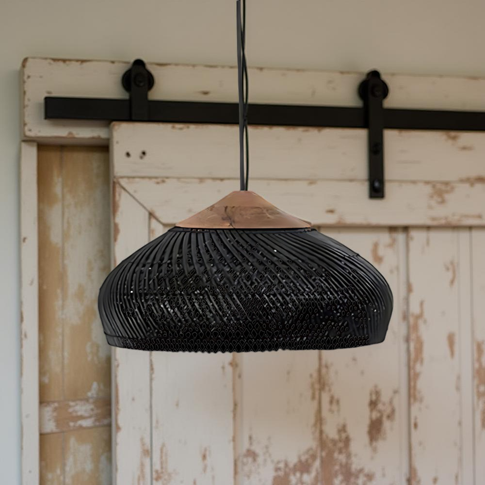Retro Bohemian Rattan Pendant Light T2060