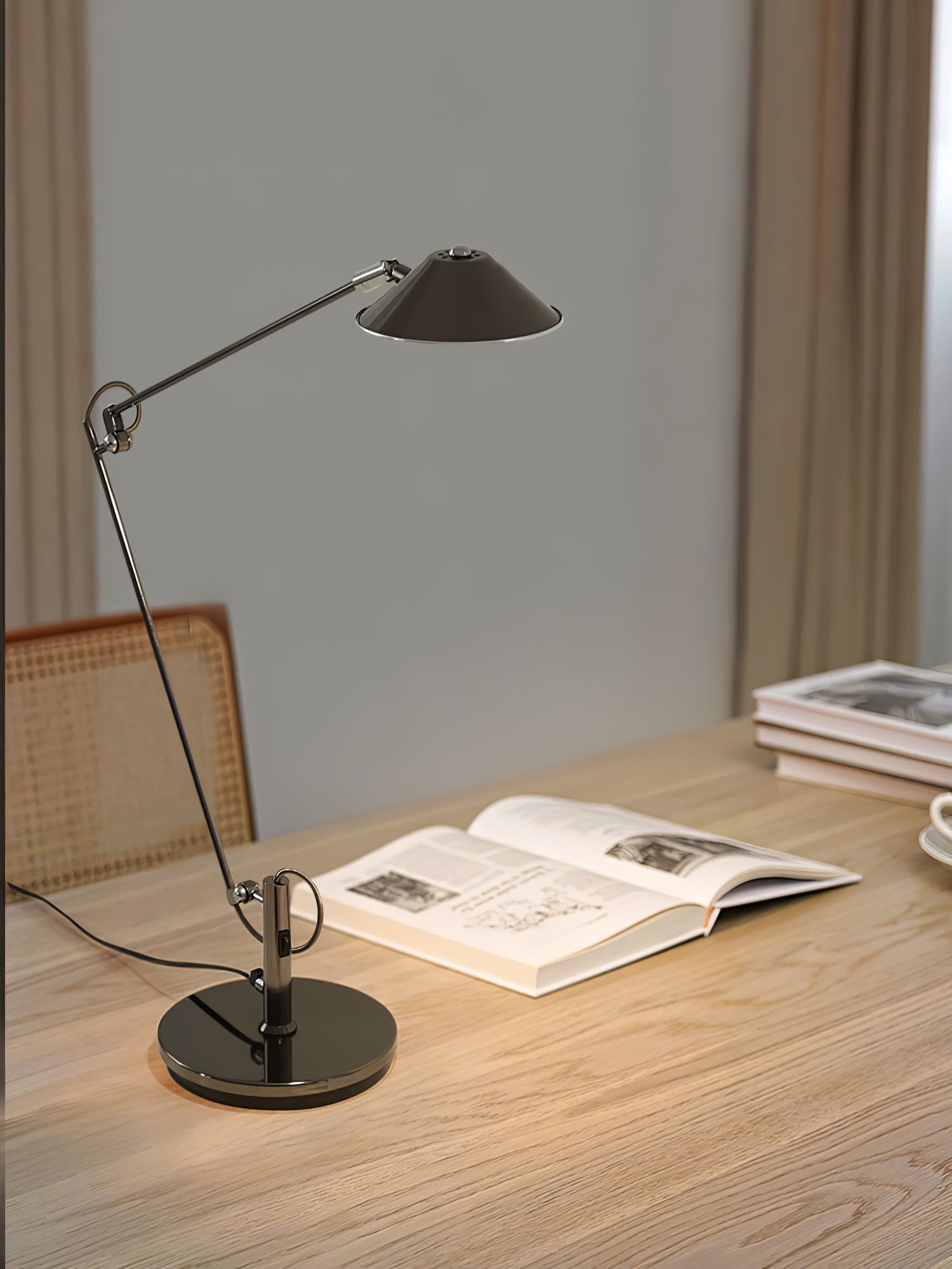 Adjustable Black Office Task Lamp T1596