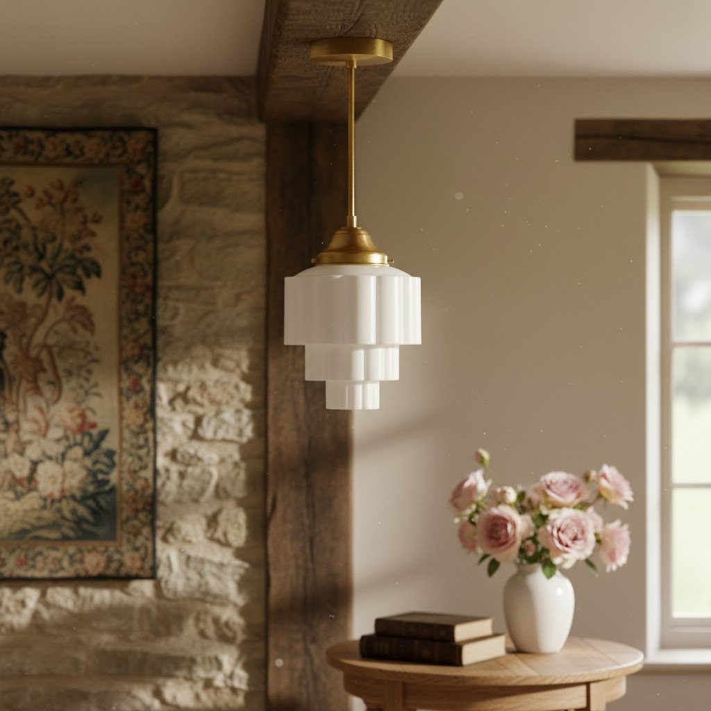 Geotower Glass Pendant Light - Elegant Home Lighting T344