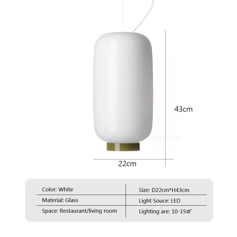 Chouchin Suspension Modern LED Glass Pendant Lamp T2173