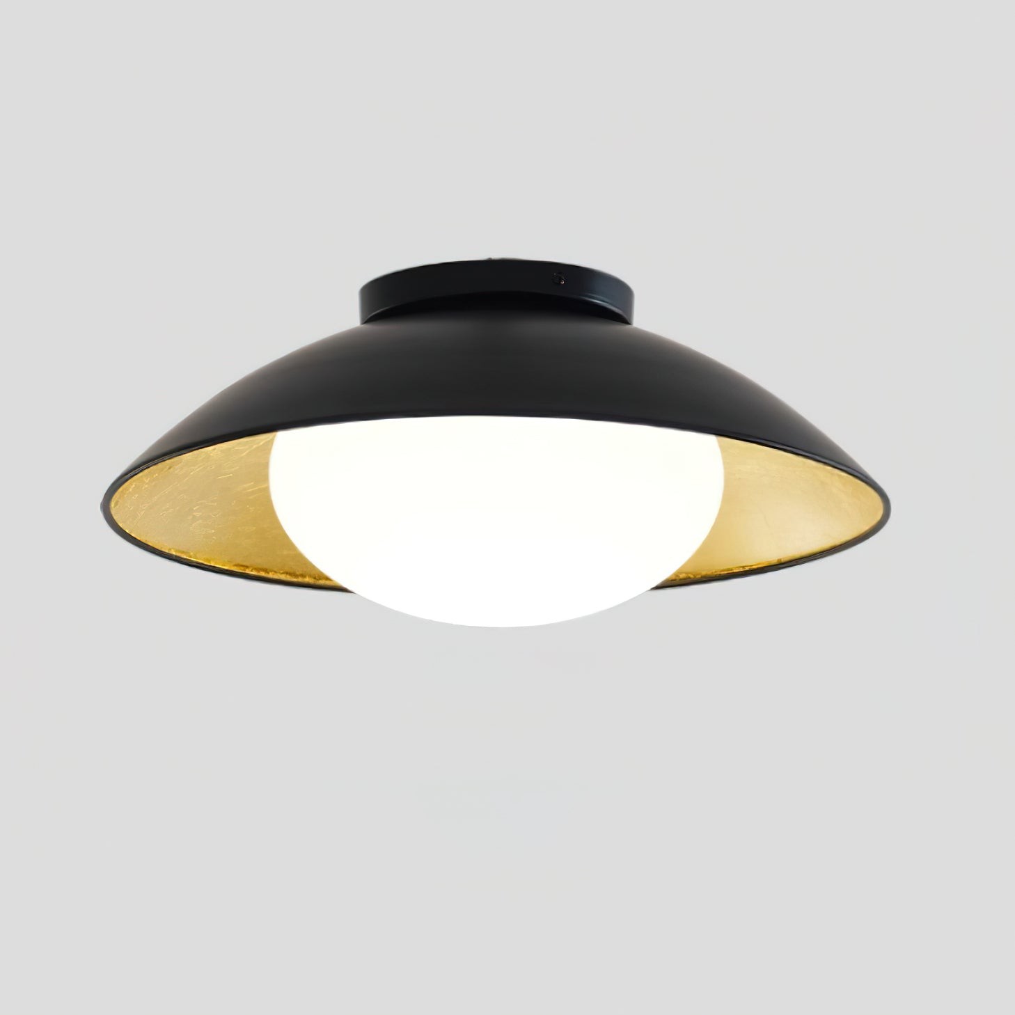 French Retro Flying Saucer Bowl Ceiling Light M134