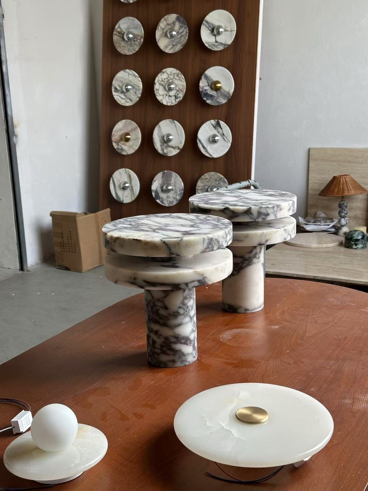 Pillar Marble Table Lamp T1791