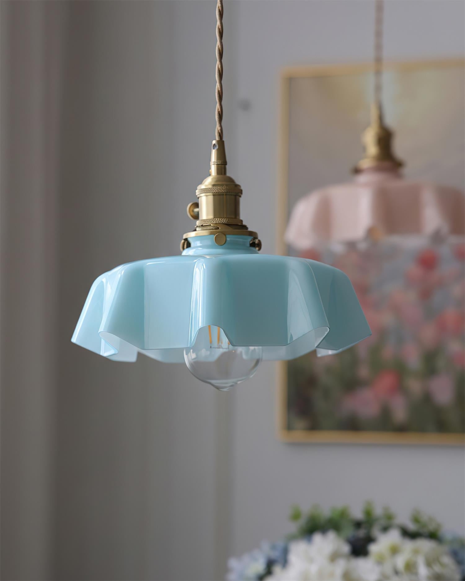 Skirted Ripple Pendant Lamp T1469