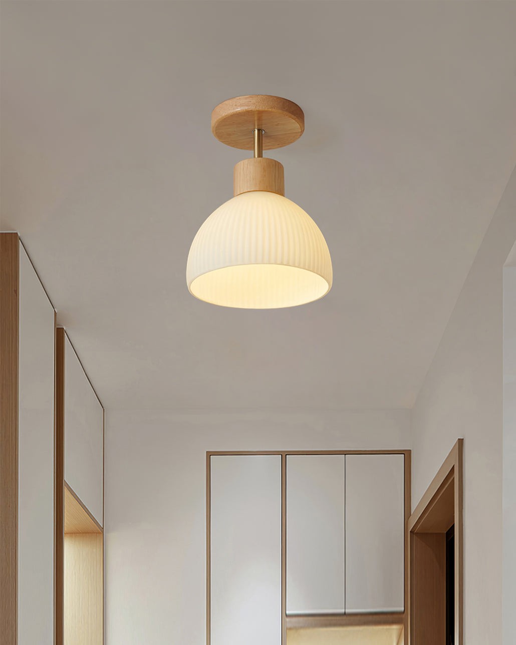 Nordic Wood Style LED Ceiling Lamp M76