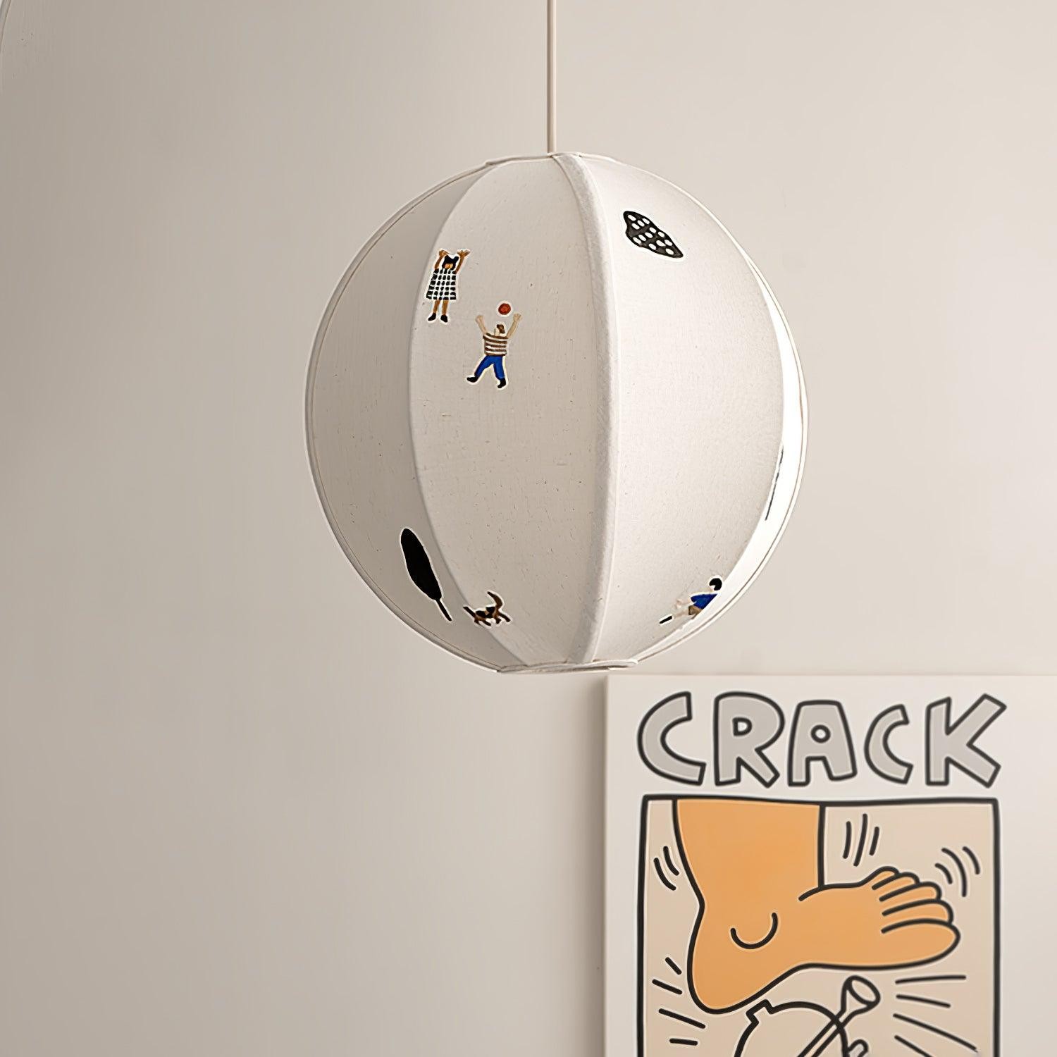 Park Embroidered Textile Pendant Lamp M337