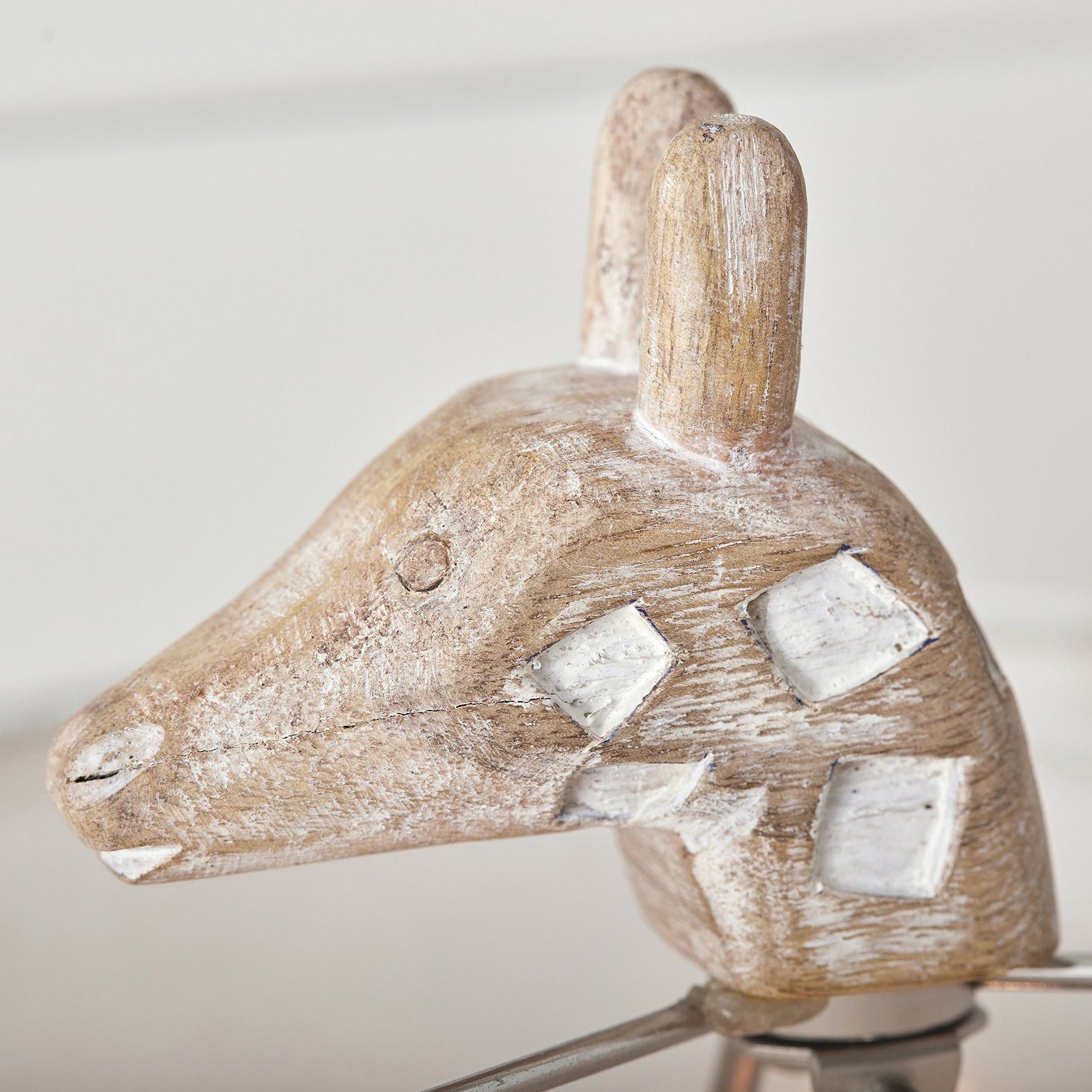 Carved Wood Animal Table Lamp T1745