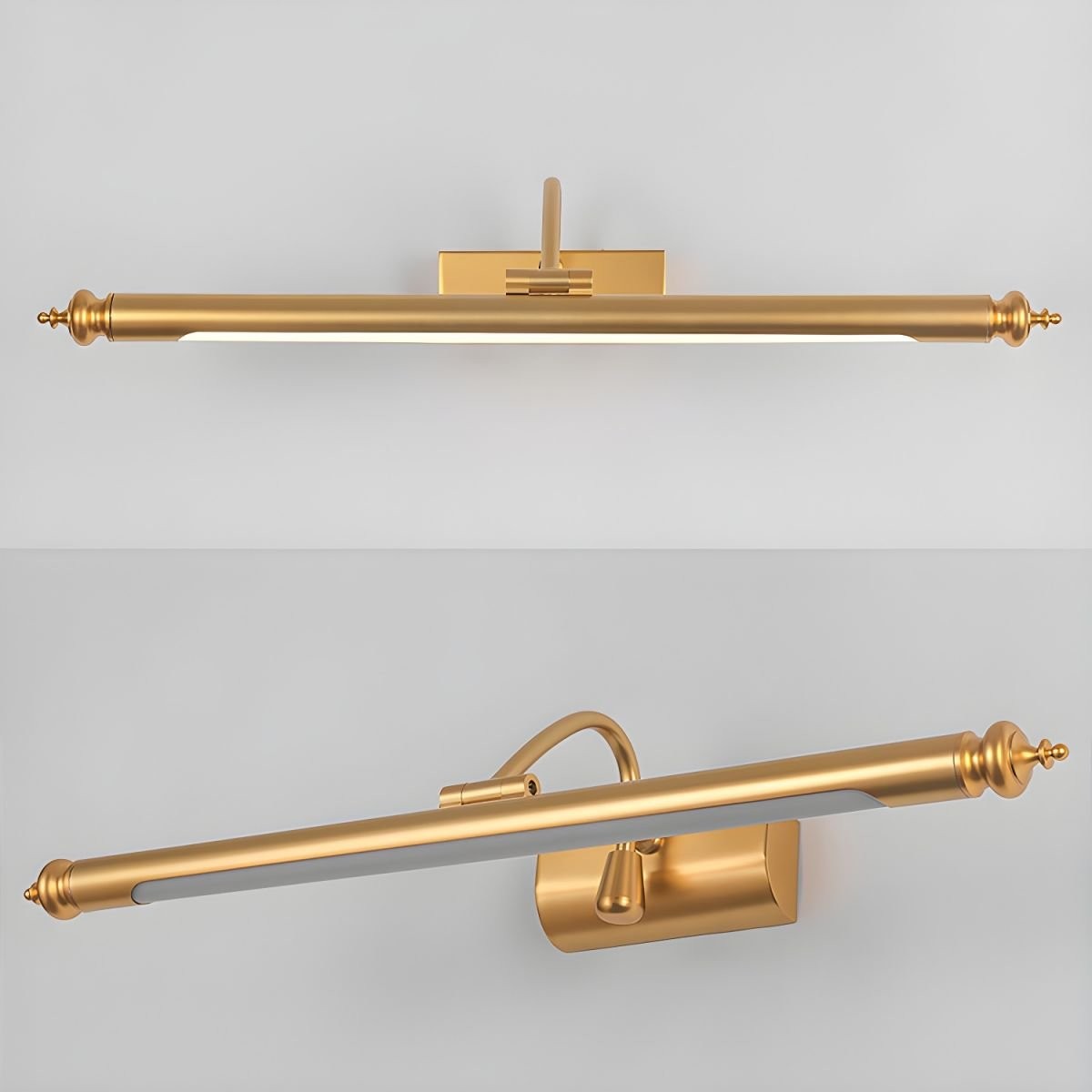 Mirror Front LED Brass Wall Lamp M556