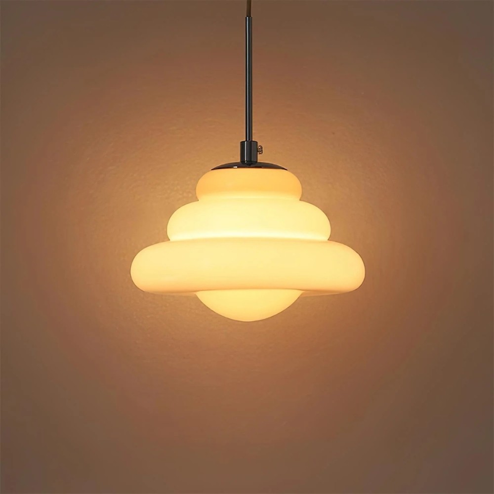 Tiered Pendant Lamp - Modern Glass and Metal for Dining Room S245