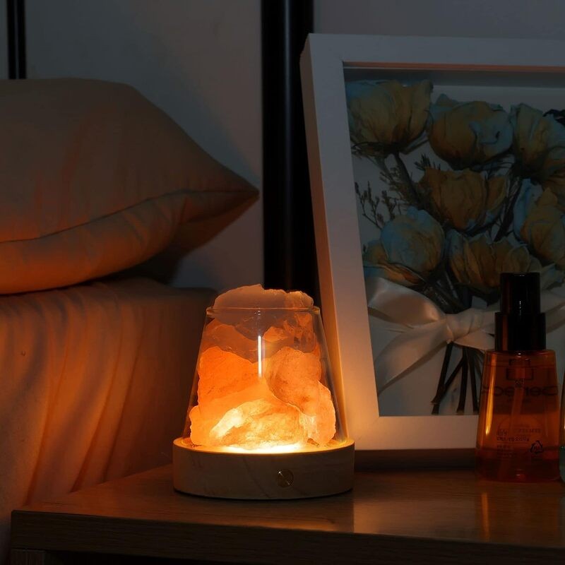 Rechargable Aroma Himalayan Salt Lamp Night Light