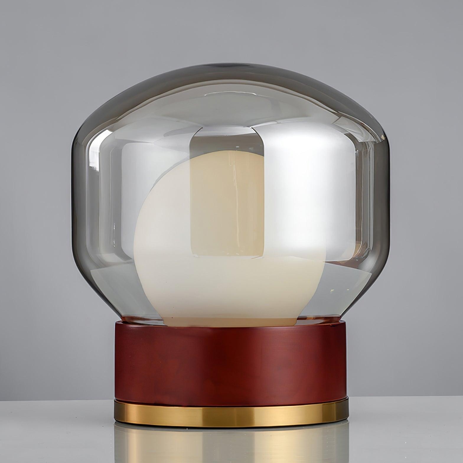 Simple Creative Wood Orb Table Lamp M423
