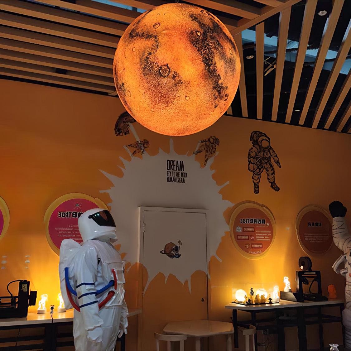Planetary White Moon Chandelier Suitable For Living Room M584